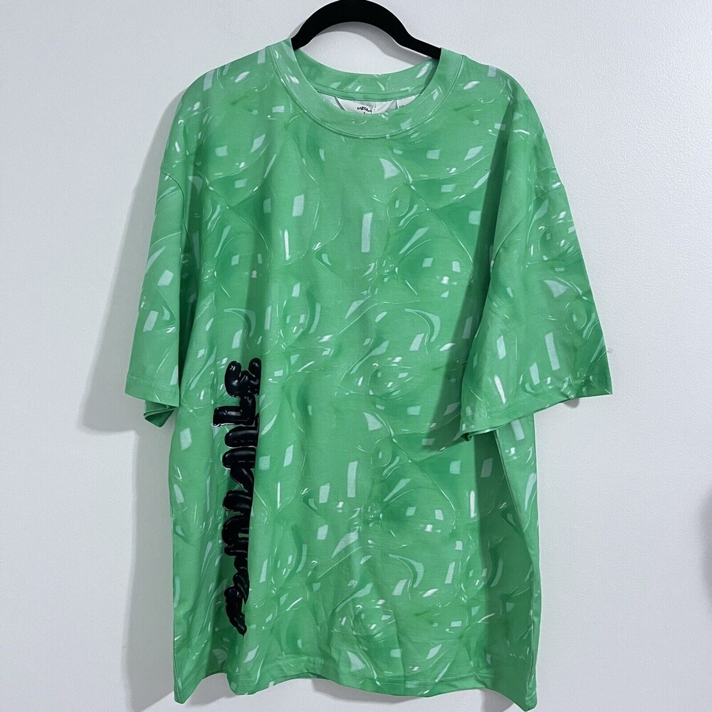Eva Cremers x H&M Green Oversized Boy T-Shirt Size 20 Graphic Short Sleeve Tee